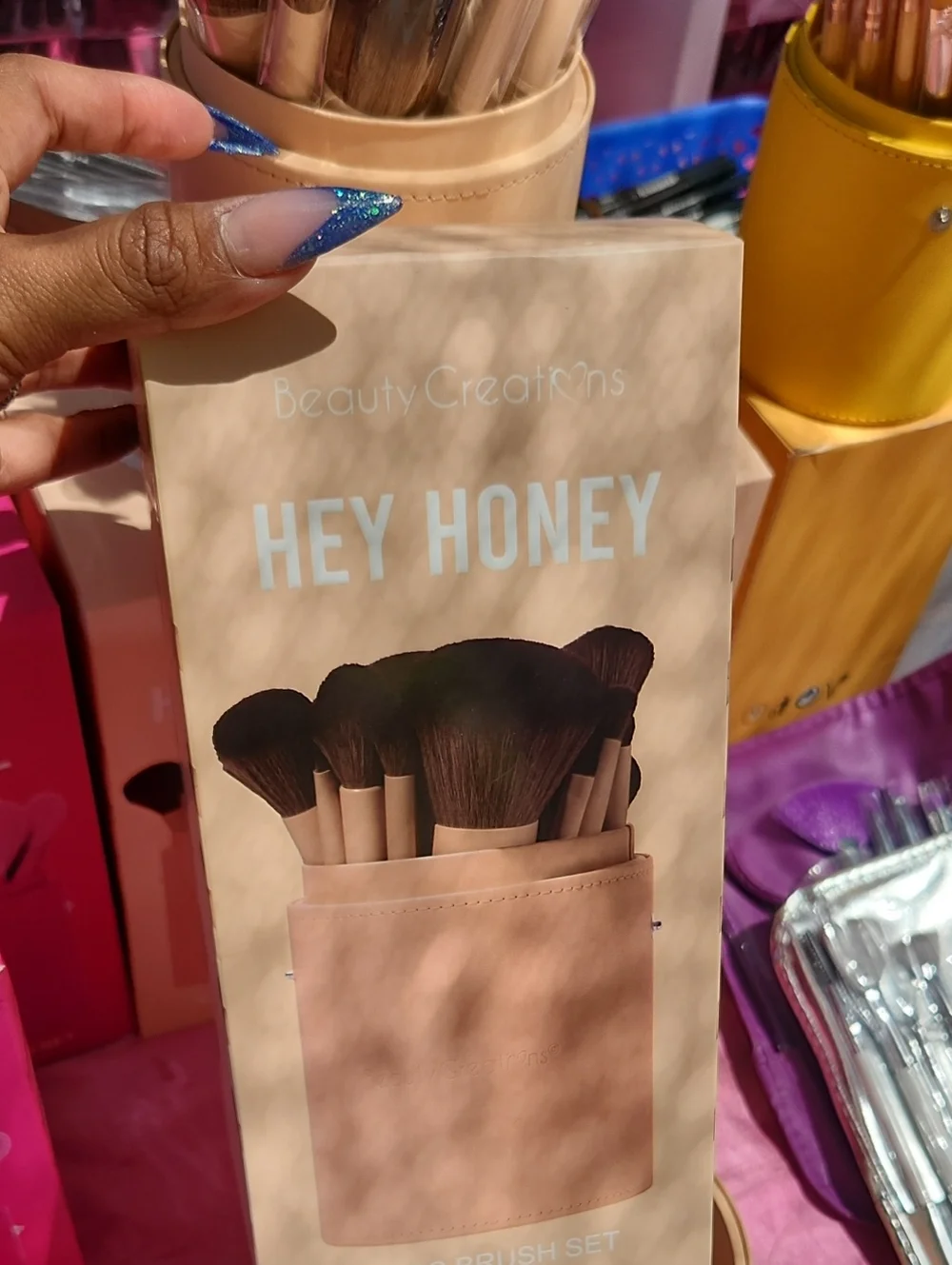 Beauty Creations Nude/Tan Makeup Brush Holder